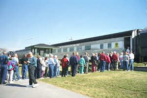 people in line
